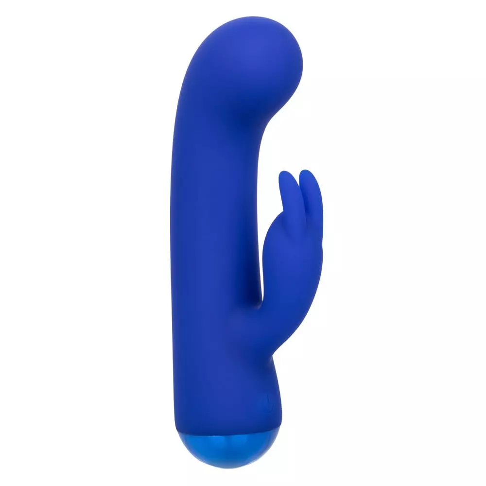 Thicc Chubby Bunny Liquid Silicone Rabbit Vibrator In Blue